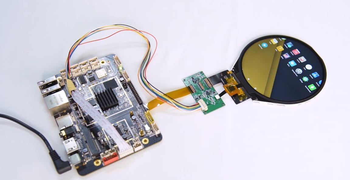 3.4inch round with Android board