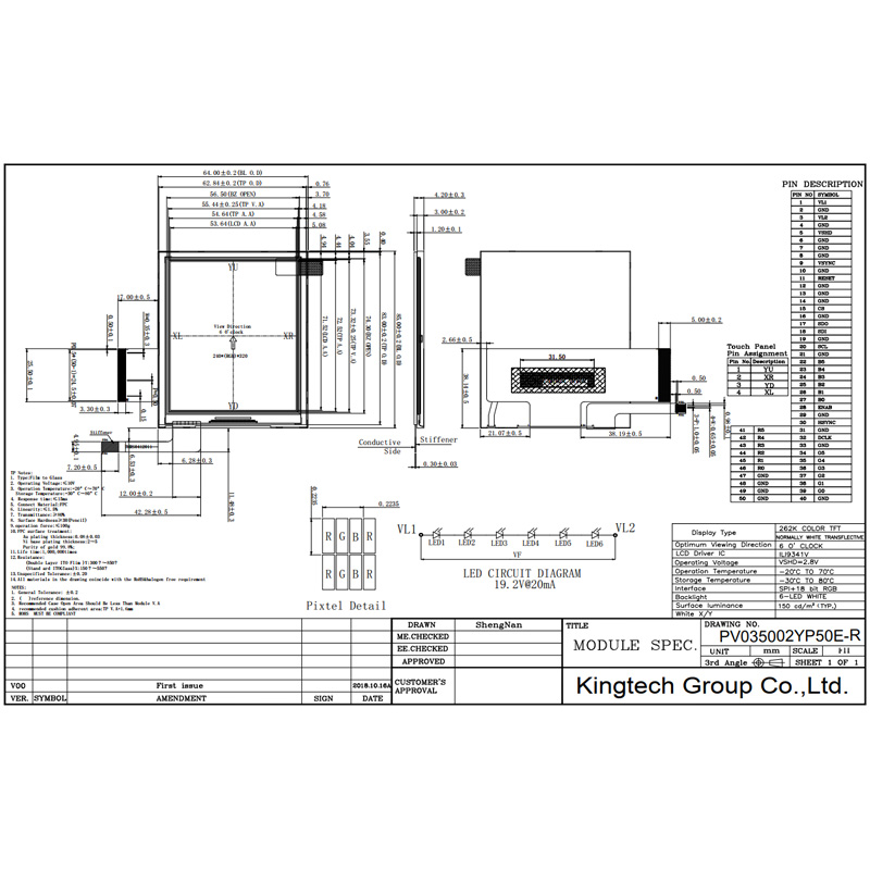 3.5-PV035002YP50E-R Mechanical Drawing