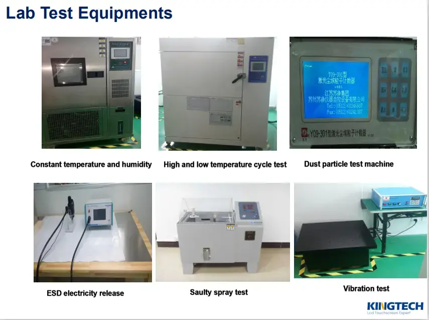 About Kingtech reliablity test for TFT LCD module