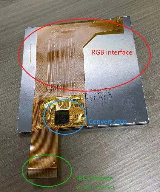 QVGA 3.5 inch 320x240 SPI or MCU interface lcd display .