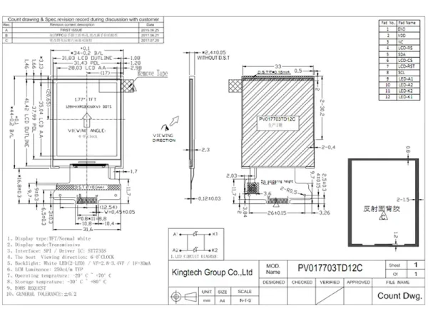1.8 tft display
