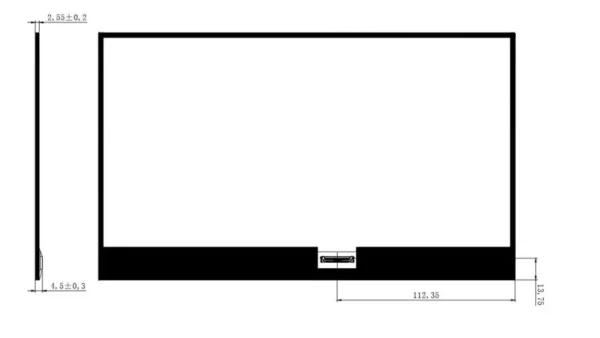lcd display, 15.6 lcd display back