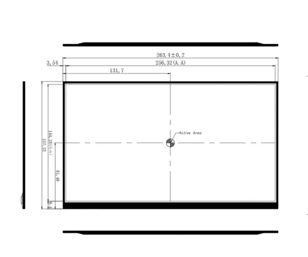 lcd display, 15.6 lcd display front