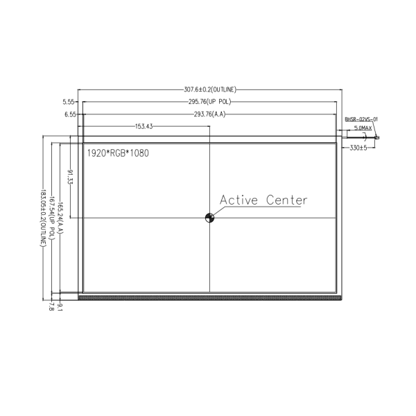 13.3 inch 1920*1080 TFT LCD module