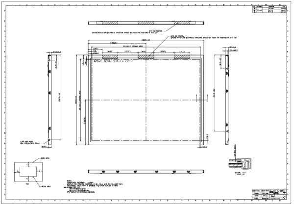 15 inch 1024*768 TFT LCD display