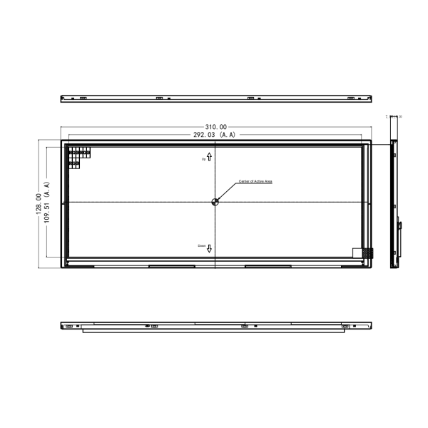 12.3 inch 1920*720 TFT module display